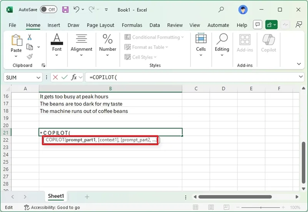 De Copilot Functie In Excel dtnext
