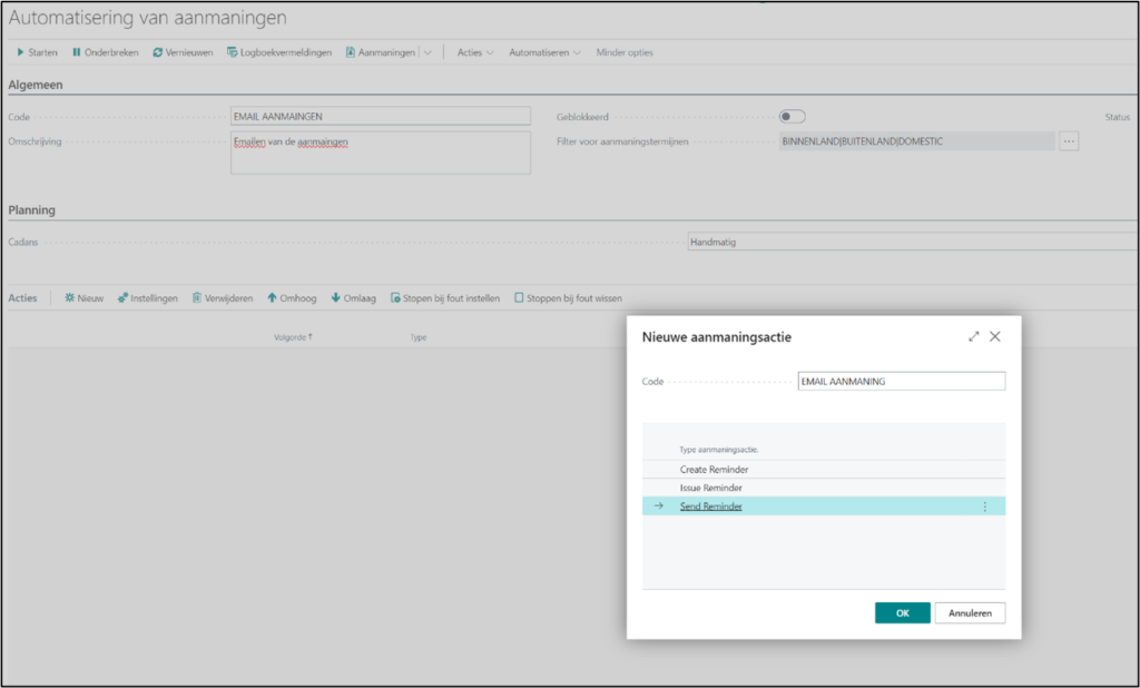 Uitgegeven aanmaning versturen in Business Central - dtnext
